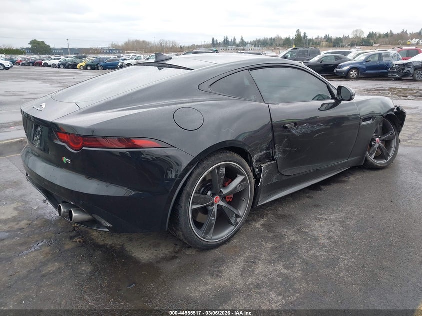 2018 Jaguar F-type VIN SAJD51EE1JCK48594 IAAI salvage auction — FRONT END, Salvage Title, sold $16,850 on 2026-07-20 (photo 4)