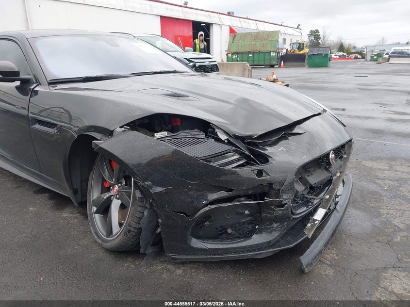 2018 Jaguar F-type VIN SAJD51EE1JCK48594 IAAI salvage auction — FRONT END, Salvage Title, sold $16,850 on 2026-07-20 (photo 6)