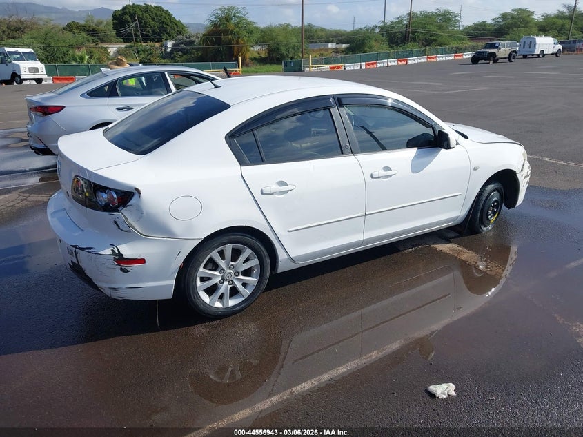 2007 Mazda 3 VIN JM1BK32F271659126 IAAI salvage auction — RIGHT FRONT, Salvage (Hawaii), sold $300 on 2026-07-28 (photo 4)