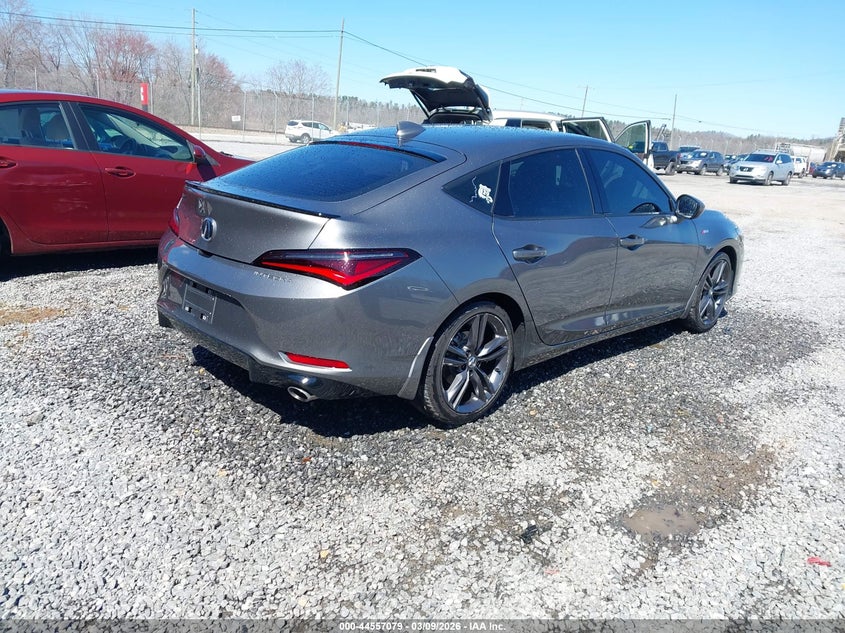 2025 Acura Integra VIN 19UDE4H34SA008917 IAAI salvage auction — LEFT FRONT, Salvage (North Carolina), sold $11,200 on 2026-07-31 (photo 4)