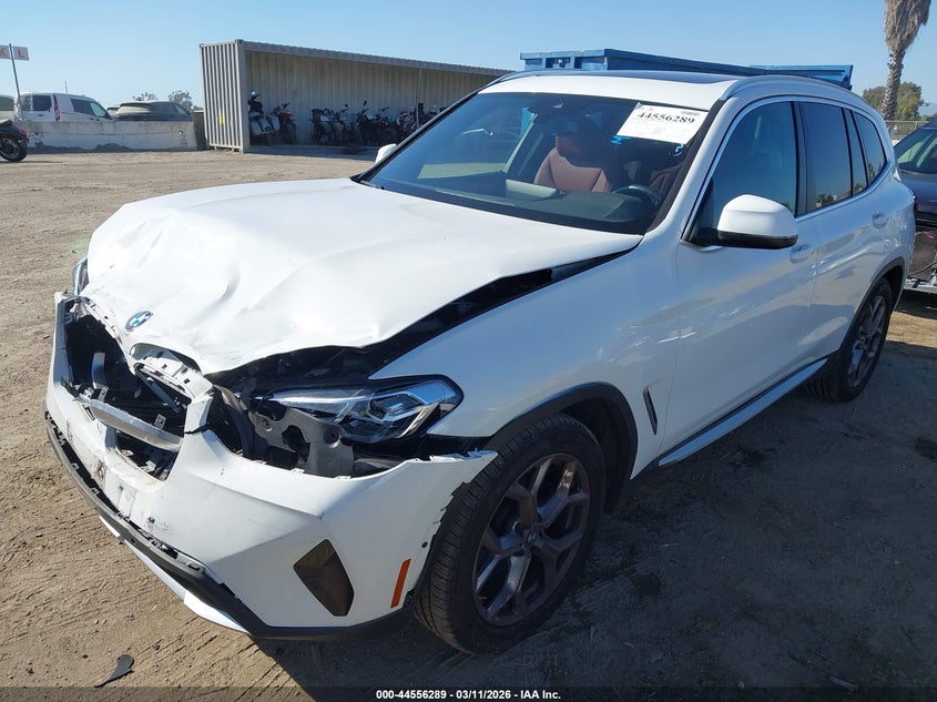 2022 BMW X3 VIN 5UX43DP03N9L00123 IAAI salvage auction — FRONT END, Salvage (California), sold $9,100 on 2026-08-21 (photo 2)