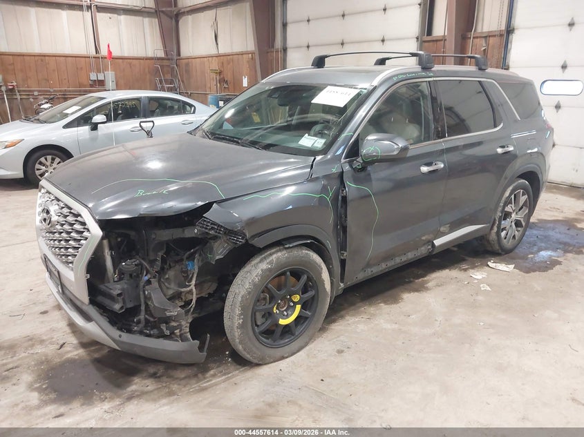 2021 Hyundai Palisade VIN KM8R44HE7MU265298 IAAI salvage auction — LEFT FRONT, Salvage Title, sold $6,300 on 2026-07-15 (photo 2)