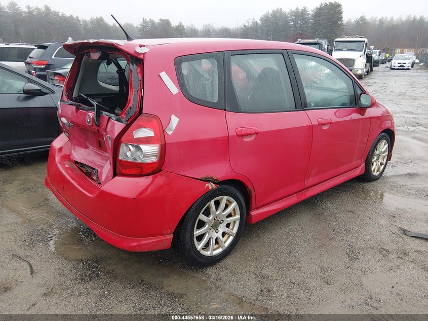 2008 Honda Fit VIN JHMGD37688S004214 IAAI salvage auction — REAR END, Salvage (Idaho), sold $400 on 2026-07-10 (photo 4)
