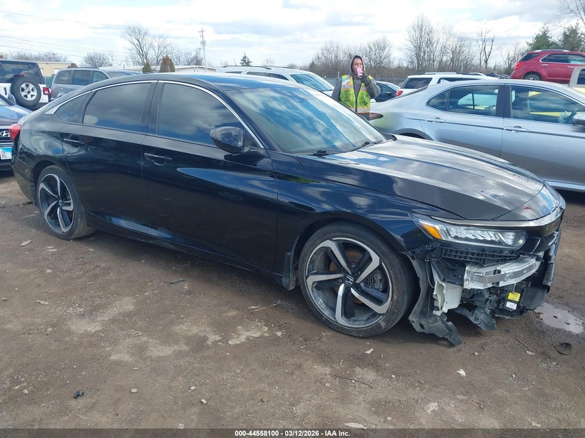 2020 Honda Accord VIN 1HGCV1F3XLA028491 IAAI salvage auction — FRONT END, Salvage (Texas), sold $6,800 on 2026-08-01 (photo 1)