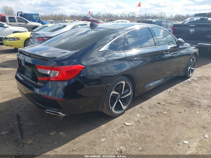 2020 Honda Accord VIN 1HGCV1F3XLA028491 IAAI salvage auction — FRONT END, Salvage (Texas), sold $6,800 on 2026-08-01 (photo 4)