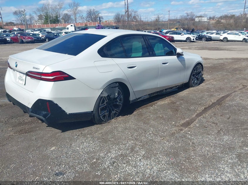 2025 BMW 5er VIN WBA53FJ00SCU15462 IAAI salvage auction — FRONT END, Salvage (Pennsylvania), sold $33,850 on 2026-07-27 (photo 4)