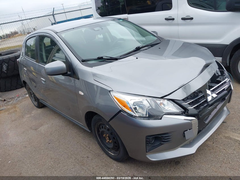 2022 Mitsubishi Mirage VIN ML32AUHJ7NH008635 IAAI salvage auction — FRONT END, Salvage Title, sold $2,100 on 2026-07-15 (photo 1)