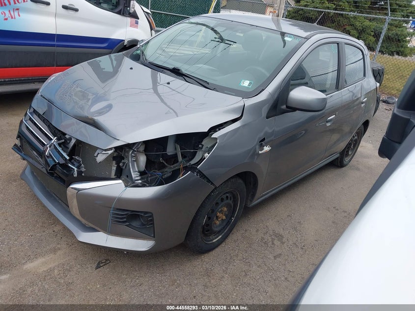 2022 Mitsubishi Mirage VIN ML32AUHJ7NH008635 IAAI salvage auction — FRONT END, Salvage Title, sold $2,100 on 2026-07-15 (photo 2)