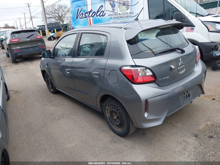 2022 Mitsubishi Mirage VIN ML32AUHJ7NH008635 IAAI salvage auction — FRONT END, Salvage Title, sold $2,100 on 2026-07-15 (photo 3)