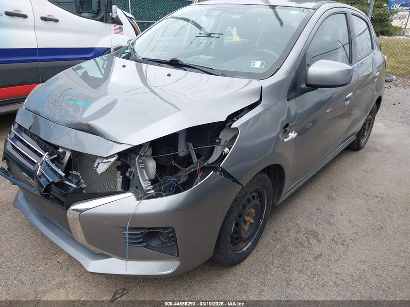 2022 Mitsubishi Mirage VIN ML32AUHJ7NH008635 IAAI salvage auction — FRONT END, Salvage Title, sold $2,100 on 2026-07-15 (photo 6)