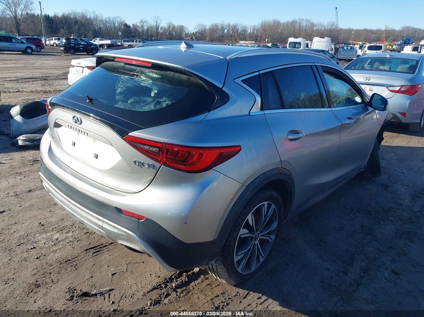 2018 Infiniti Qx30 VIN SJKCH5CR9JA057075 IAAI salvage auction — FRONT END, Salvage Title, sold $1,100 on 2026-07-14 (photo 4)