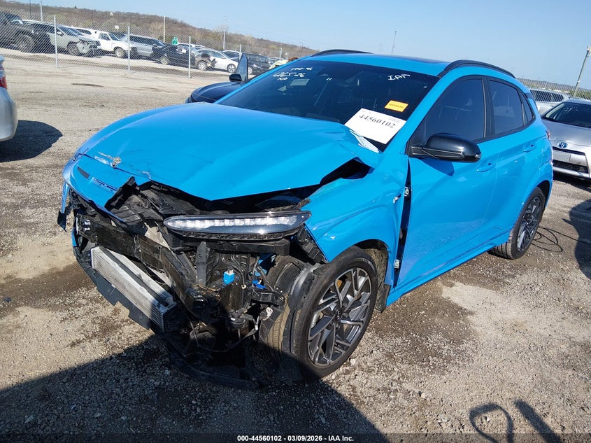 2023 Hyundai Kona VIN KM8K3CA31PU953776 IAAI salvage auction — LEFT SIDE, Salvage (Oklahoma), sold $75 on 2026-07-28 (photo 2)