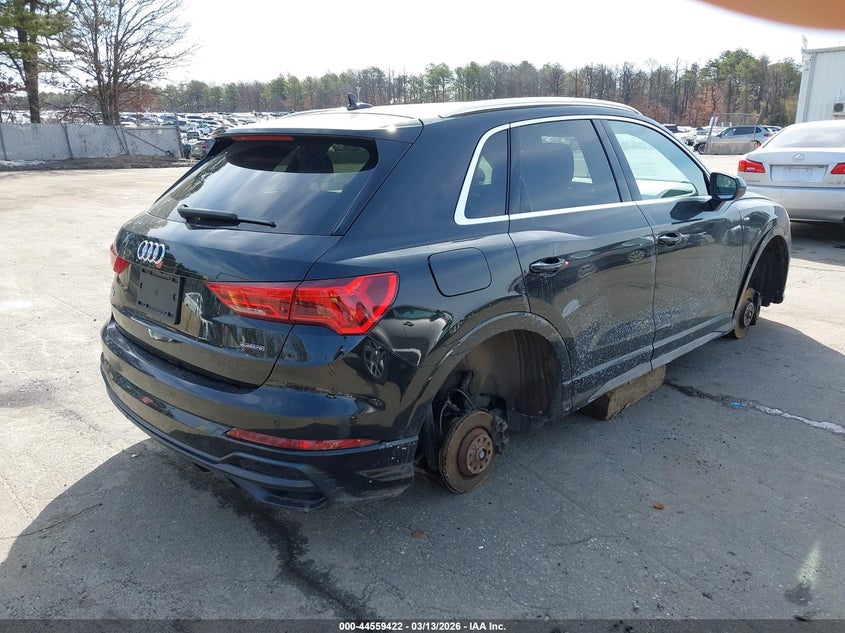 2020 Audi Q3 VIN WA1DECF33L1073166 IAAI salvage auction — THEFT, Salvage (Pennsylvania), sold $4,050 on 2026-07-09 (photo 4)