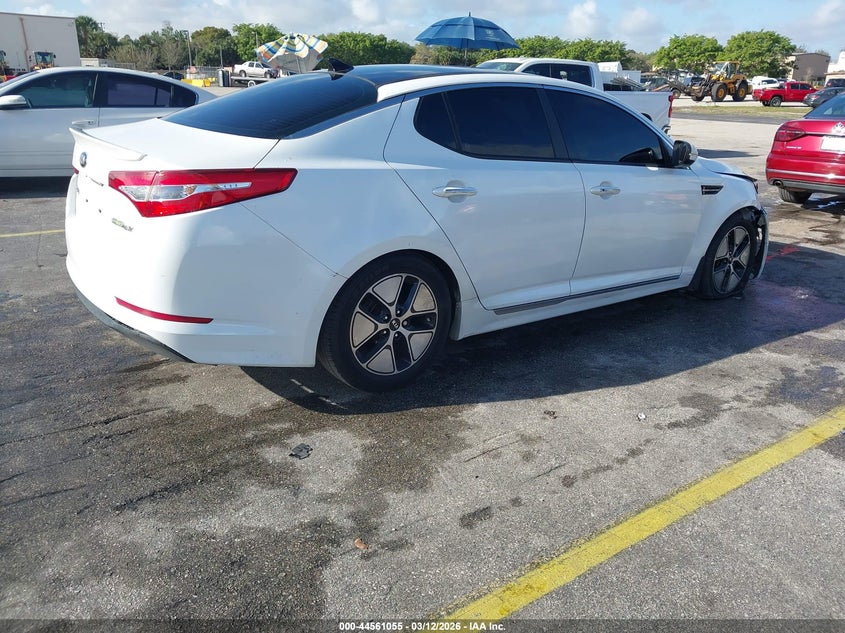 2013 Kia Optima VIN KNAGM4AD3D5060291 IAAI salvage auction — RIGHT SIDE, Salvage Title, sold $700 on 2026-07-23 (photo 4)