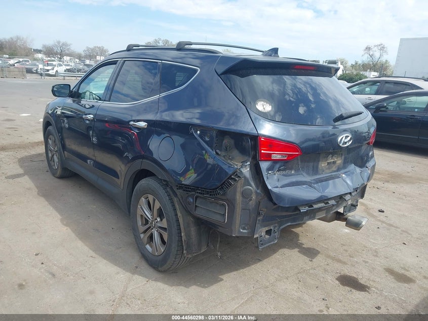 2015 Hyundai Santa fe VIN 5XYZU3LB6FG288992 IAAI salvage auction — REAR END, Salvage (North Carolina), sold $1,600 on 2026-07-29 (photo 3)