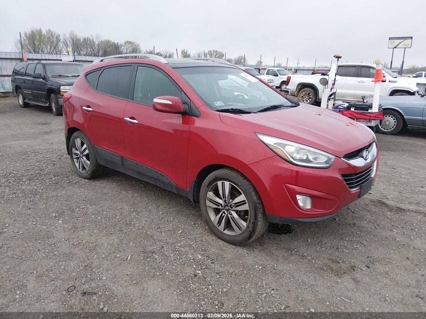 2014 Hyundai Tucson VIN KM8JUCAG9EU843664 IAAI salvage auction — RIGHT REAR, Salvage (Arkansas), sold $925 on 2026-07-29 (photo 1)