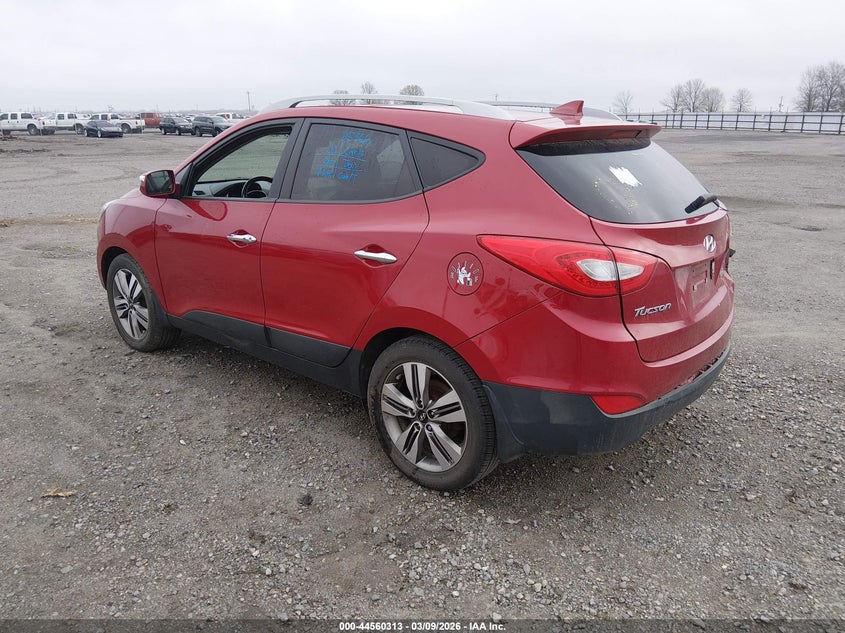 2014 Hyundai Tucson VIN KM8JUCAG9EU843664 IAAI salvage auction — RIGHT REAR, Salvage (Arkansas), sold $925 on 2026-07-29 (photo 3)