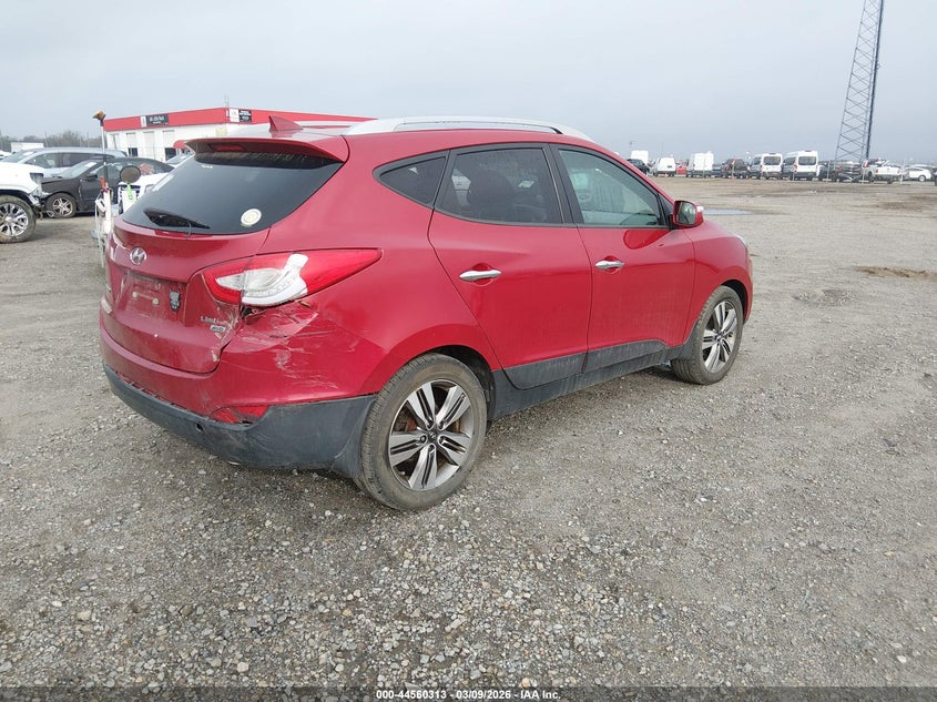 2014 Hyundai Tucson VIN KM8JUCAG9EU843664 IAAI salvage auction — RIGHT REAR, Salvage (Arkansas), sold $925 on 2026-07-29 (photo 4)