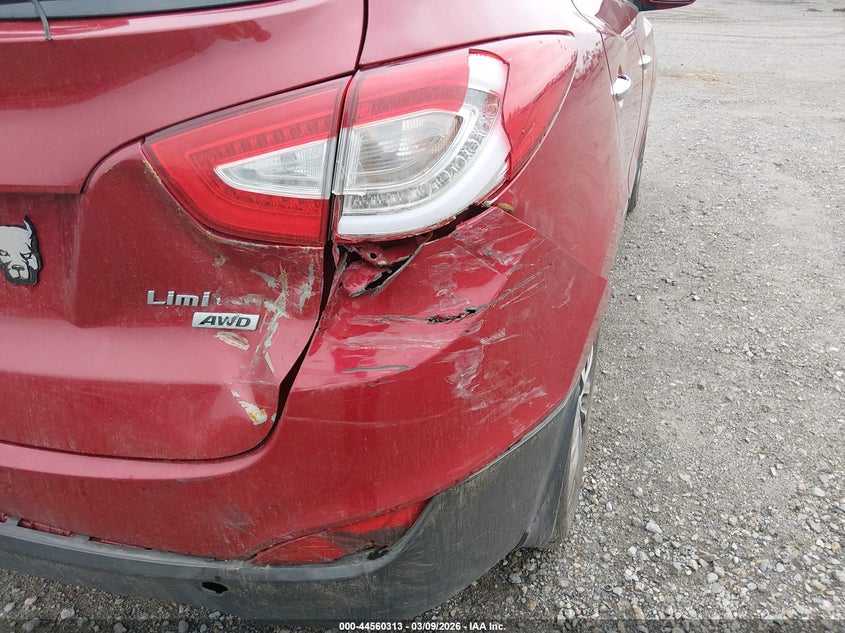 2014 Hyundai Tucson VIN KM8JUCAG9EU843664 IAAI salvage auction — RIGHT REAR, Salvage (Arkansas), sold $925 on 2026-07-29 (photo 6)