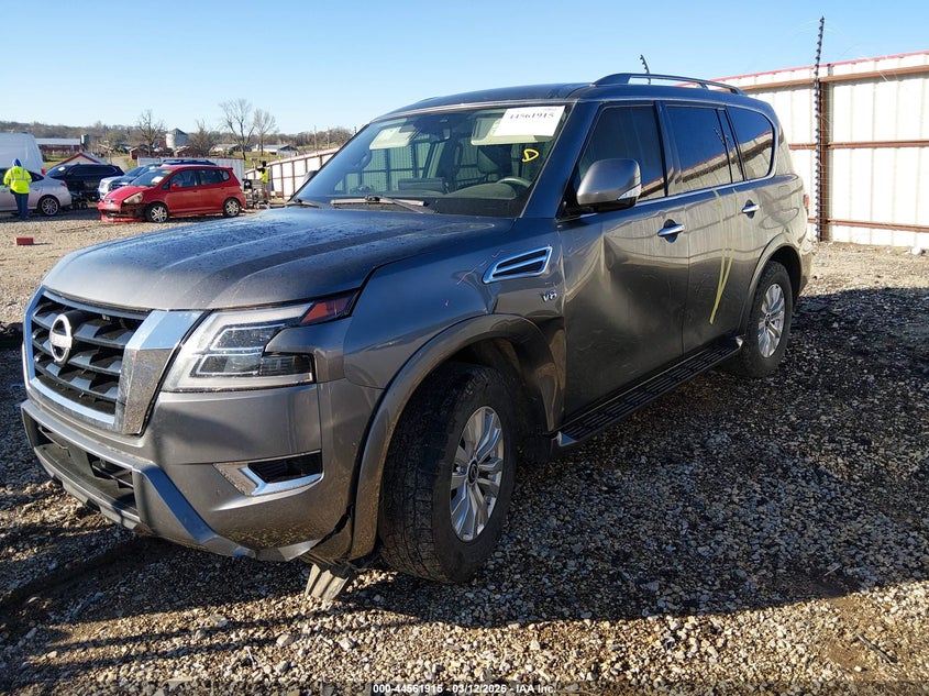 2022 Nissan Armada VIN JN8AY2AD1N9676510 IAAI salvage auction — LEFT SIDE, Salvage Title, sold $14,700 on 2026-07-16 (photo 2)