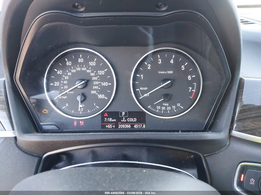 2016 BMW X1 VIN WBXHT3C30GP888075 IAAI salvage auction — LEFT FRONT, Salvage Title, sold $75 on 2026-07-22 (photo 7)