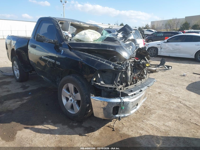 2012 Ram 1500 VIN 3C6JD6AT1CG279647 IAAI salvage auction — ROLLOVER, Clear (Oklahoma), sold $575 on 2026-08-26 (photo 1)