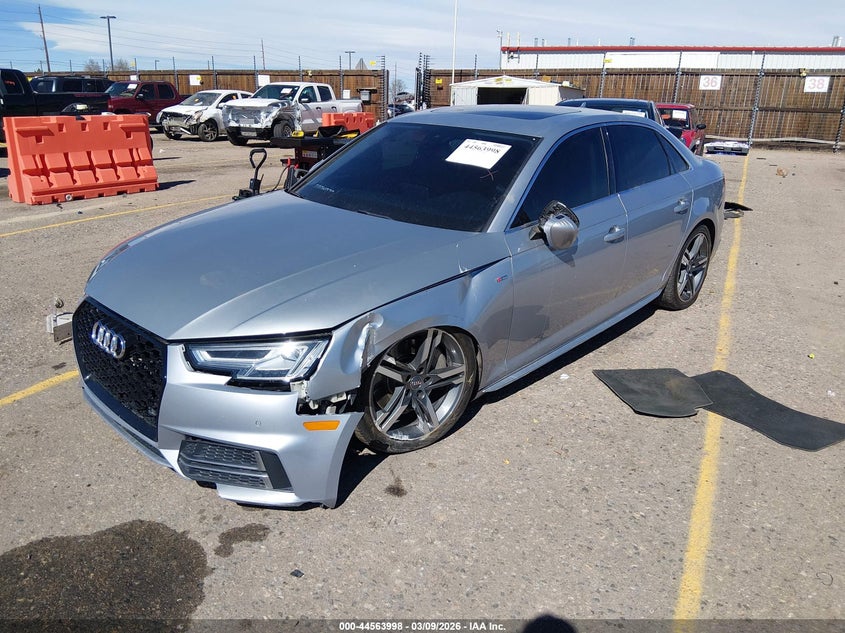 2018 Audi A4 VIN WAUENAF49JN012236 IAAI salvage auction — RIGHT FRONT, Salvage (Colorado), sold $3,200 on 2026-07-14 (photo 2)