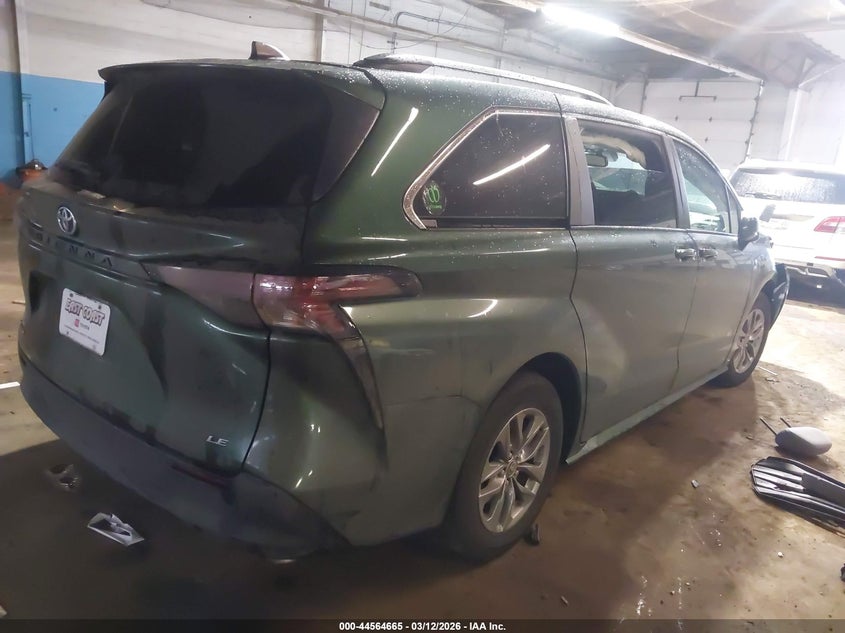 2025 Toyota Sienna VIN 5TDBSKFC4SS171706 IAAI salvage auction — FRONT END, Salvage Title, sold $11,100 on 2026-07-20 (photo 4)