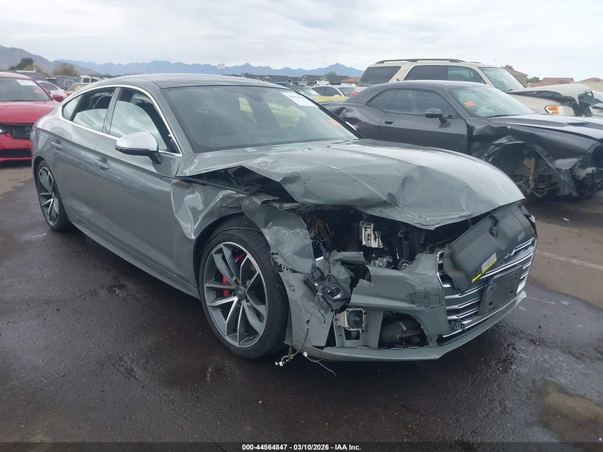 2019 Audi S5 VIN WAUC4CF58KA001431 IAAI salvage auction — RIGHT FRONT, Salvage Title, sold $7,800 on 2026-08-11 (photo 6)