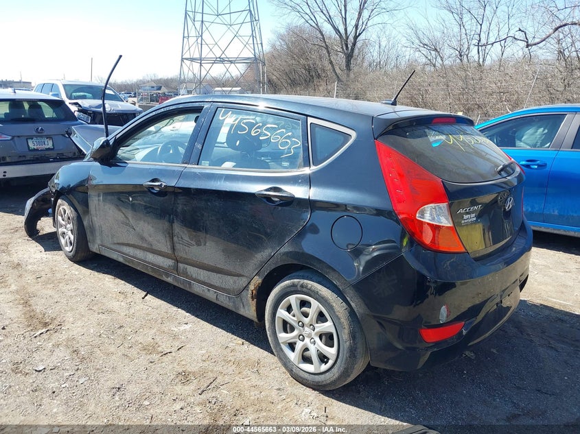 2014 Hyundai Accent VIN KMHCT5AEXEU166775 IAAI salvage auction — FRONT END, Clear (Indiana), sold $475 on 2026-07-08 (photo 3)