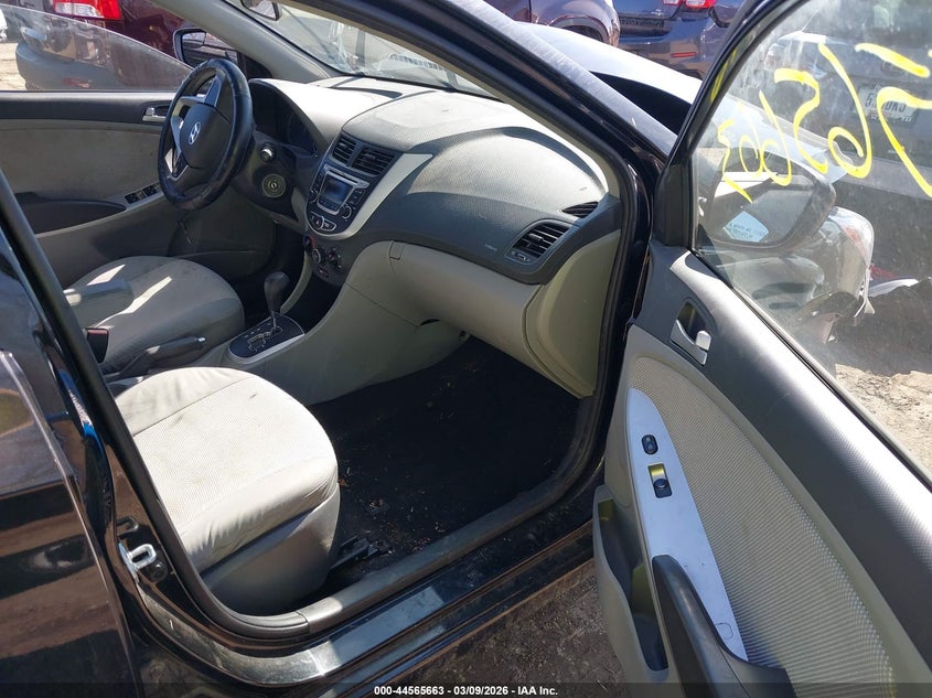 2014 Hyundai Accent VIN KMHCT5AEXEU166775 IAAI salvage auction — FRONT END, Clear (Indiana), sold $475 on 2026-07-08 (photo 5)