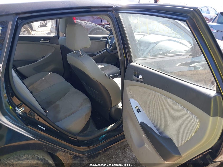 2014 Hyundai Accent VIN KMHCT5AEXEU166775 IAAI salvage auction — FRONT END, Clear (Indiana), sold $475 on 2026-07-08 (photo 8)