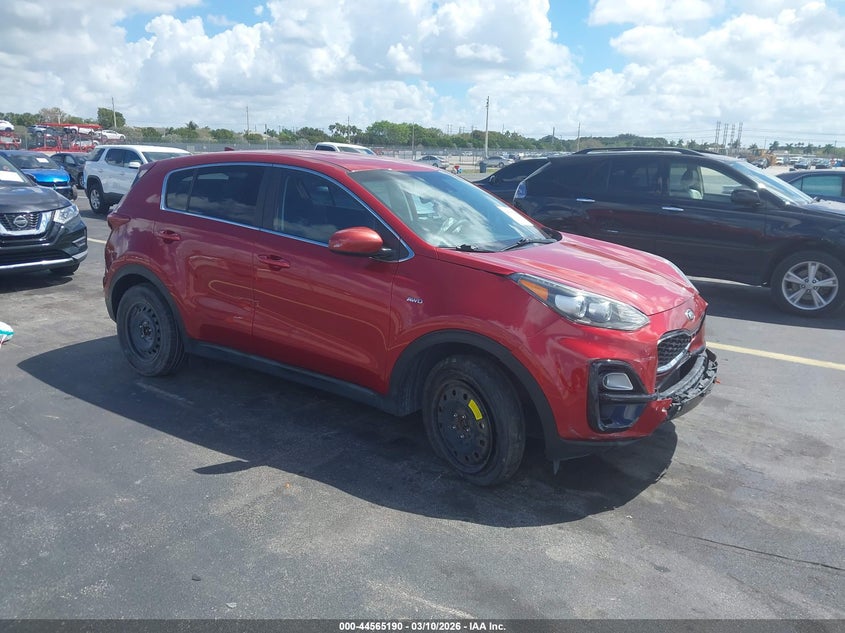 2022 Kia Sportage VIN KNDPMCAC1N7970242 IAAI salvage auction — FRONT END, Salvage Title, sold $2,500 on 2026-08-02 (photo 1)