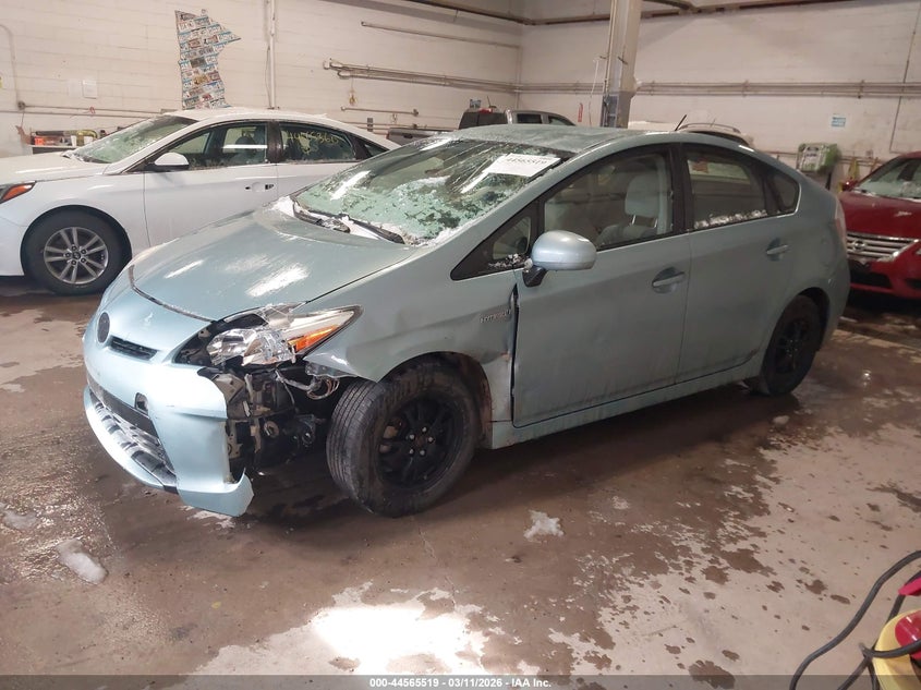 2012 Toyota Prius VIN JTDKN3DU5C1518970 IAAI salvage auction — FRONT END, Prior Salvage (Minnesota), sold $900 on 2026-07-29 (photo 2)