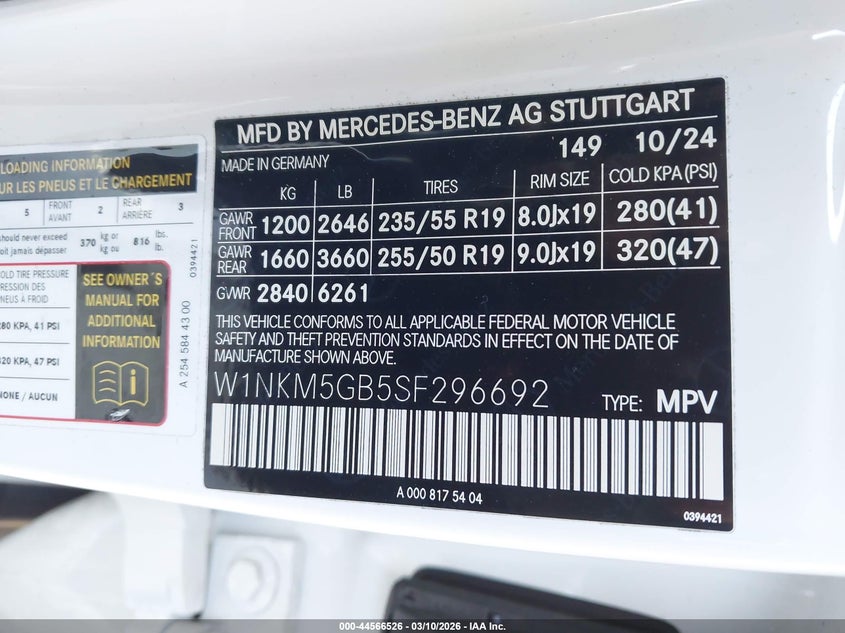 2025 Mercedes-benz Glc VIN W1NKM5GB5SF296692 IAAI salvage auction — REAR END, Salvage Title, sold $30,850 on 2026-07-09 (photo 9)