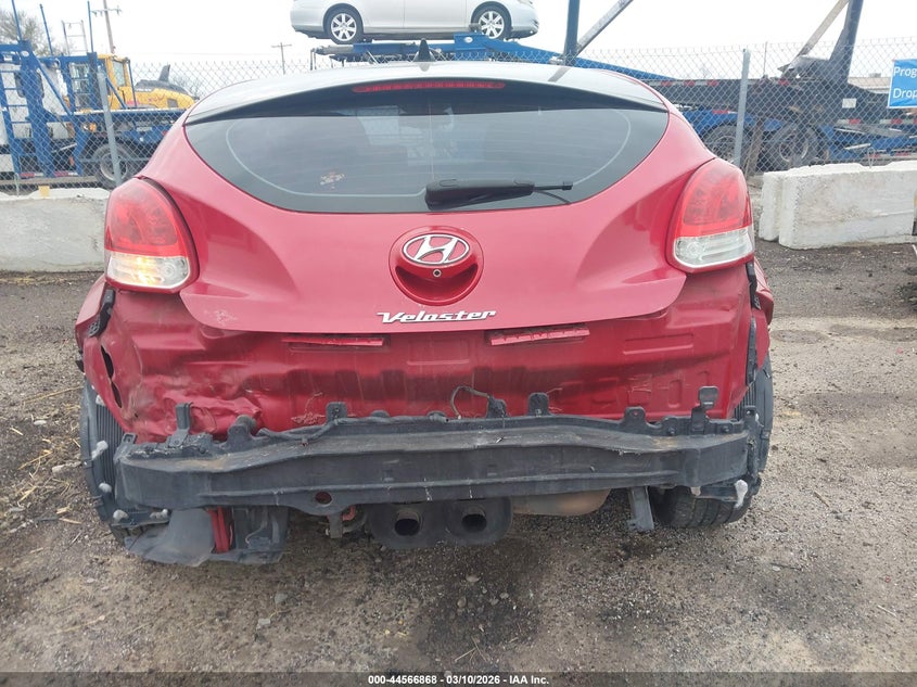 2017 Hyundai Veloster VIN KMHTC6AD2HU322180 IAAI salvage auction — REAR END, Clear (Oklahoma), sold $1,400 on 2026-07-09 (photo 6)