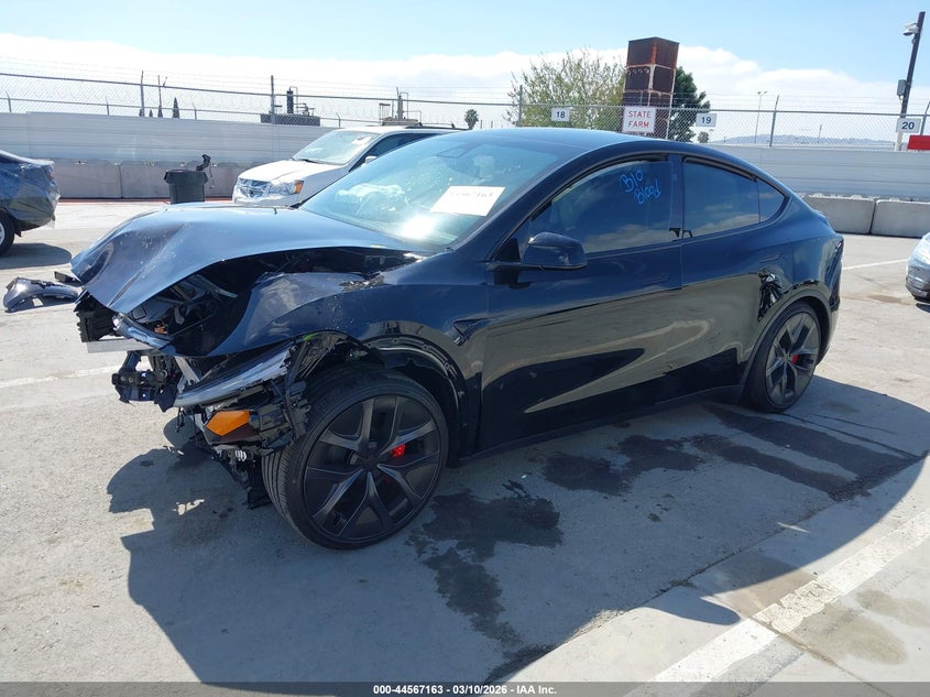 2026 Tesla Model y VIN 7SAYGDET5TA634306 IAAI salvage auction — FRONT END, Salvage (California), sold $12,700 on 2026-07-29 (photo 2)