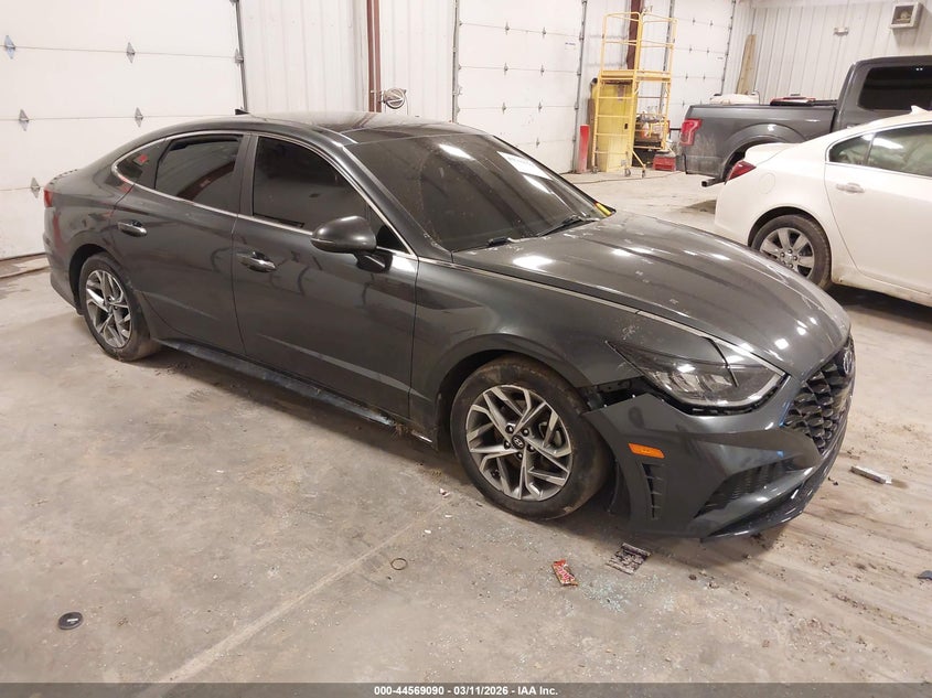 2021 Hyundai Sonata VIN 5NPEF4JA0MH083439 IAAI salvage auction — LEFT SIDE, Salvage Title, sold $2,600 on 2026-07-07 (photo 1)