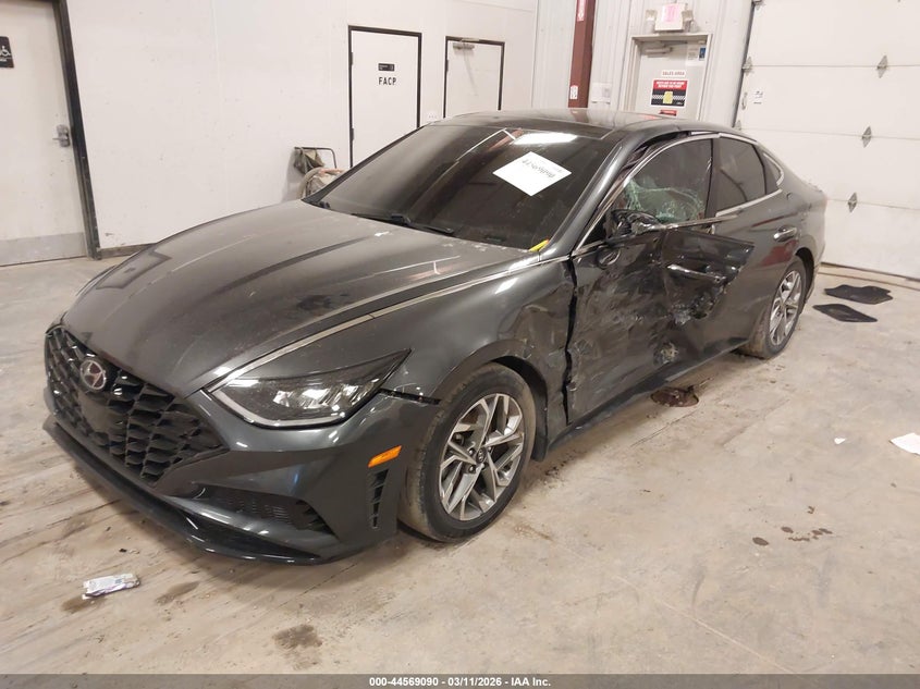 2021 Hyundai Sonata VIN 5NPEF4JA0MH083439 IAAI salvage auction — LEFT SIDE, Salvage Title, sold $2,600 on 2026-07-07 (photo 2)