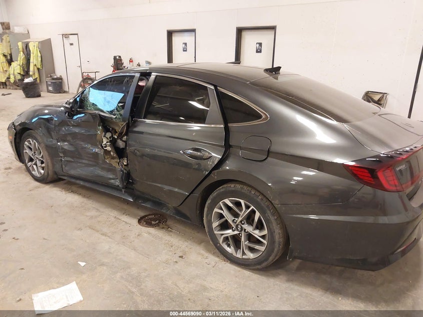 2021 Hyundai Sonata VIN 5NPEF4JA0MH083439 IAAI salvage auction — LEFT SIDE, Salvage Title, sold $2,600 on 2026-07-07 (photo 6)