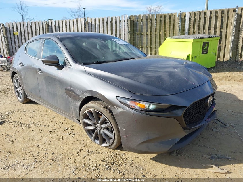 2023 Mazda 3 VIN JM1BPALM3P1609404 IAAI salvage auction — LEFT FRONT, Salvage - Greater Than 75% (Maryland), sold $5,200 on 2026-07-13 (photo 1)