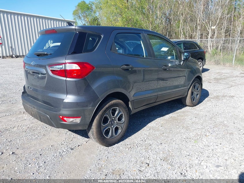 2020 Ford Ecosport VIN MAJ3S2FE0LC322801 IAAI salvage auction — LEFT SIDE, Salvage (Mississippi), sold $1,300 on 2026-07-17 (photo 4)