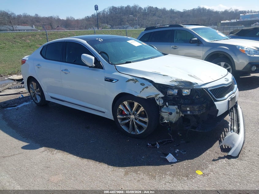 2015 Kia Optima VIN 5XXGR4A64FG380255 IAAI salvage auction — FRONT END, Salvage (Missouri), sold $400 on 2026-07-14 (photo 1)
