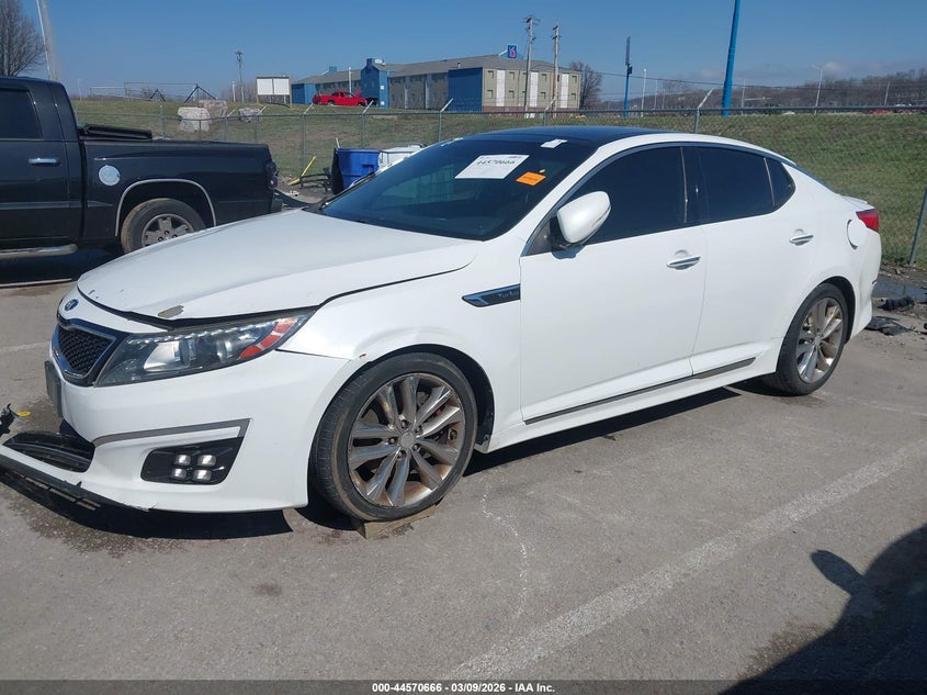 2015 Kia Optima VIN 5XXGR4A64FG380255 IAAI salvage auction — FRONT END, Salvage (Missouri), sold $400 on 2026-07-14 (photo 2)