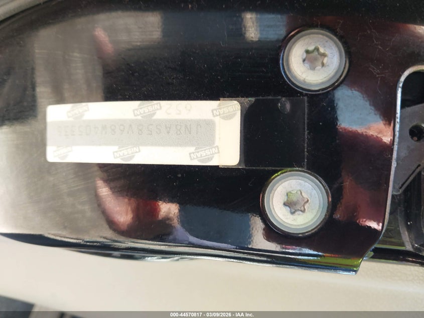2008 Nissan Rogue VIN JN8AS58V68W405336 IAAI salvage auction — REAR END, Bill Of Sale (Indiana), sold $25 on 2026-07-28 (photo 9)