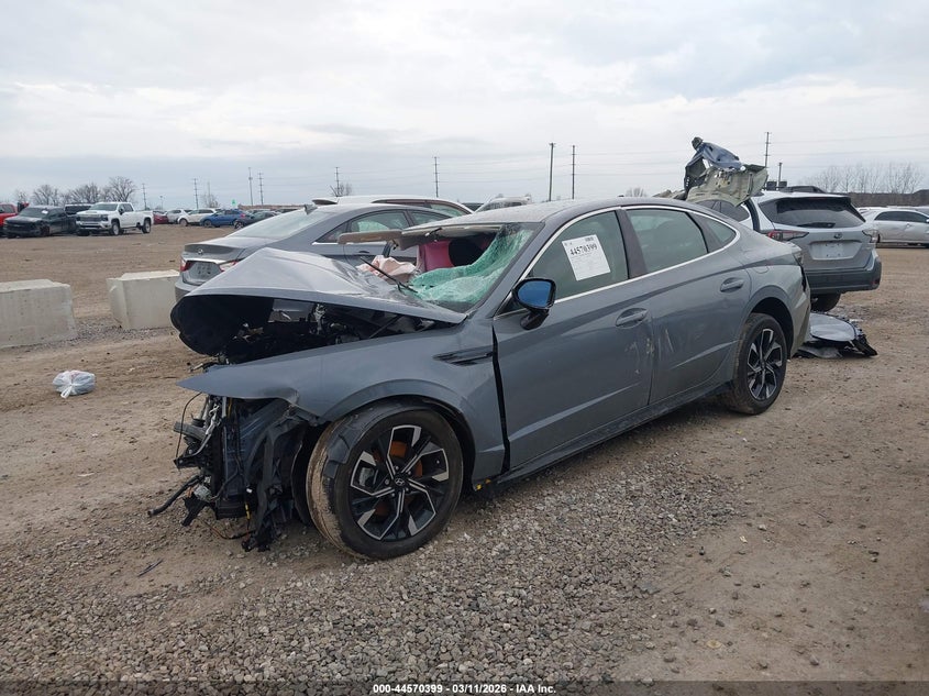 2024 Hyundai Sonata VIN KMHL64JA6RA395010 IAAI salvage auction — ROLLOVER, Salvage Title, sold $925 on 2026-07-08 (photo 2)