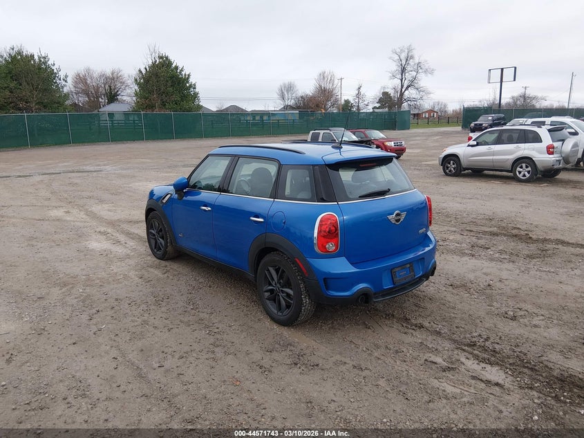 2012 Mini VIN WMWZC5C58CWL56648 IAAI salvage auction — NORMAL WEAR, Salvage Title, sold $350 on 2026-07-29 (photo 3)