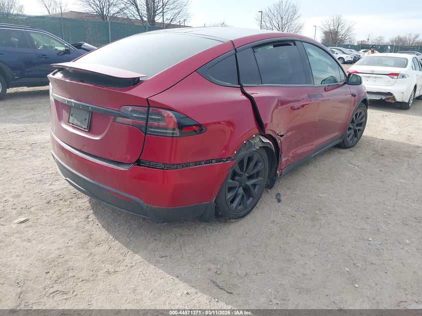 2023 Tesla Model x VIN 7SAXCAE52PF426643 IAAI salvage auction — RIGHT REAR, Salvage Title, sold $22,400 on 2026-08-20 (photo 4)