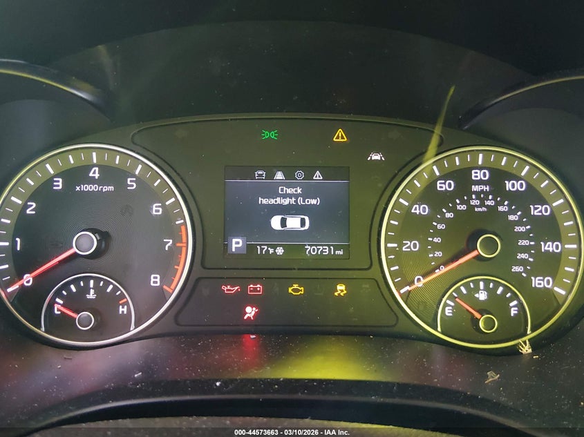 2019 Kia Optima VIN 5XXGT4L31KG368899 IAAI salvage auction — UNKNOWN, Rebuildable (Florida), sold $500 on 2026-07-28 (photo 7)