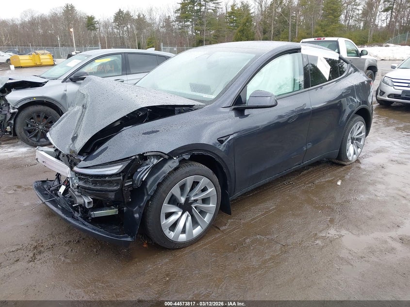 2026 Tesla Model y VIN 7SAYGDEE1TA588409 IAAI salvage auction — FRONT END, Salvage (Massachusetts), sold $7,800 on 2026-07-23 (photo 2)
